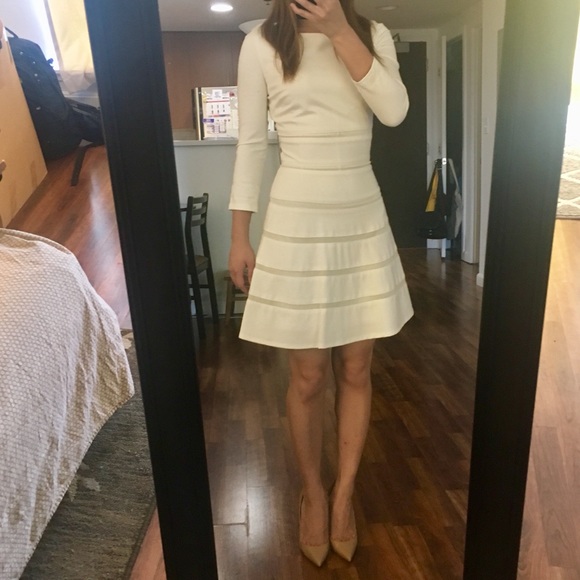 ERIN by Erin Fetherston Dresses & Skirts - {ERIN by Erin Fetherson} White Mesh Stripe Dress 0